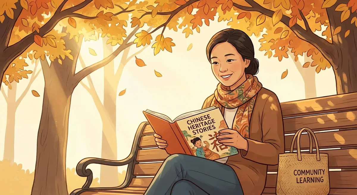 Heritage speaker reading Chinese