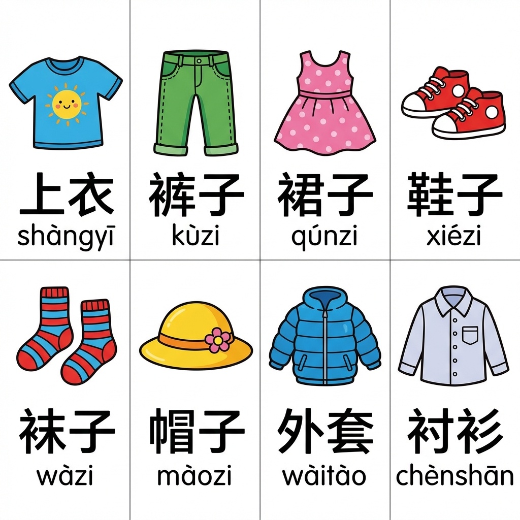 Clothing Vocabulary in Chinese - Literate Chinese