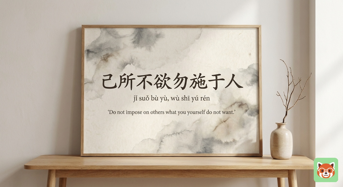 Confucius quote in Chinese