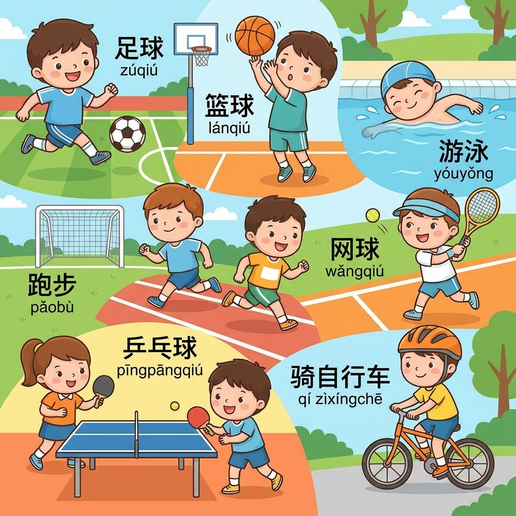 Sports Vocabulary in Chinese - Literate Chinese