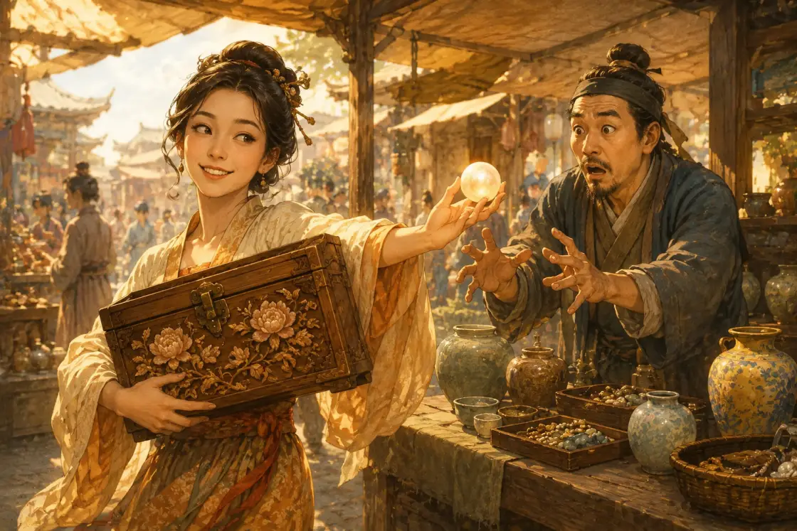 The Box and the Pearl — story illustration