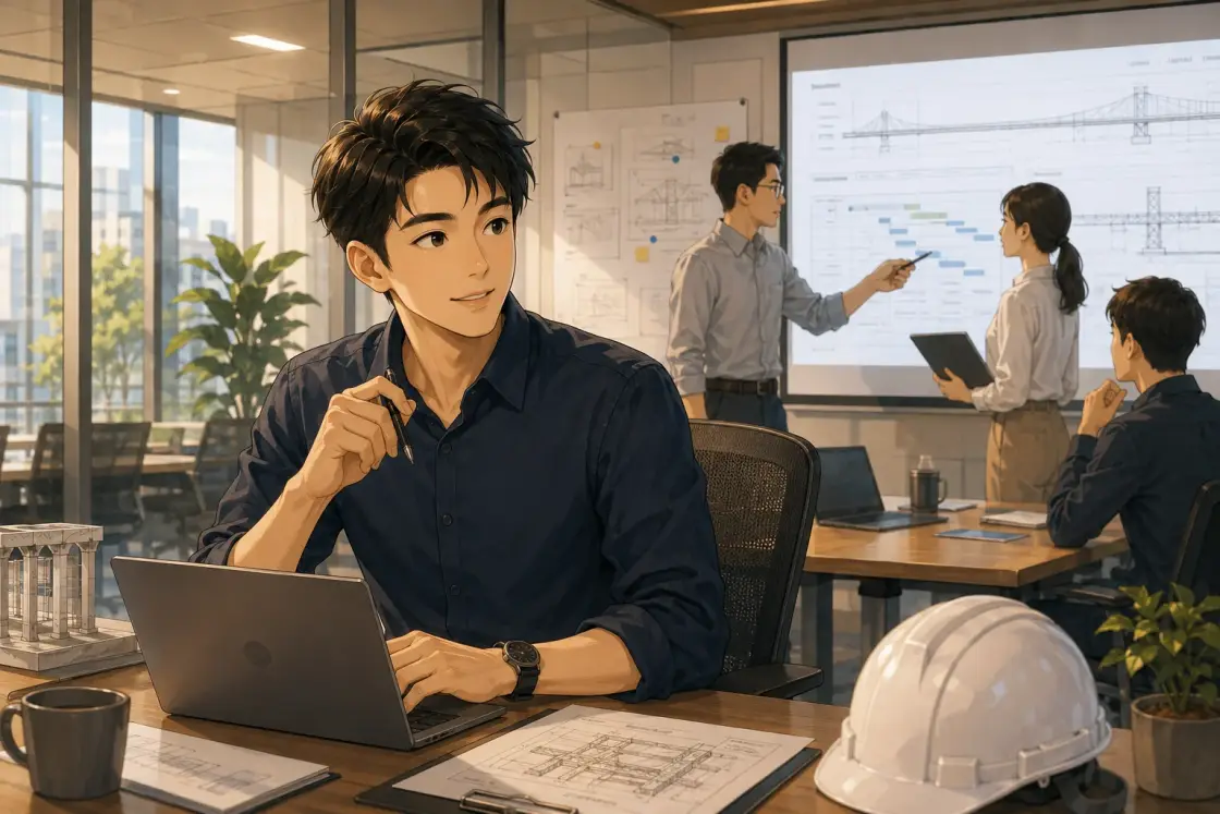 Illustration for the Chinese story “At the Office (Part 2)”