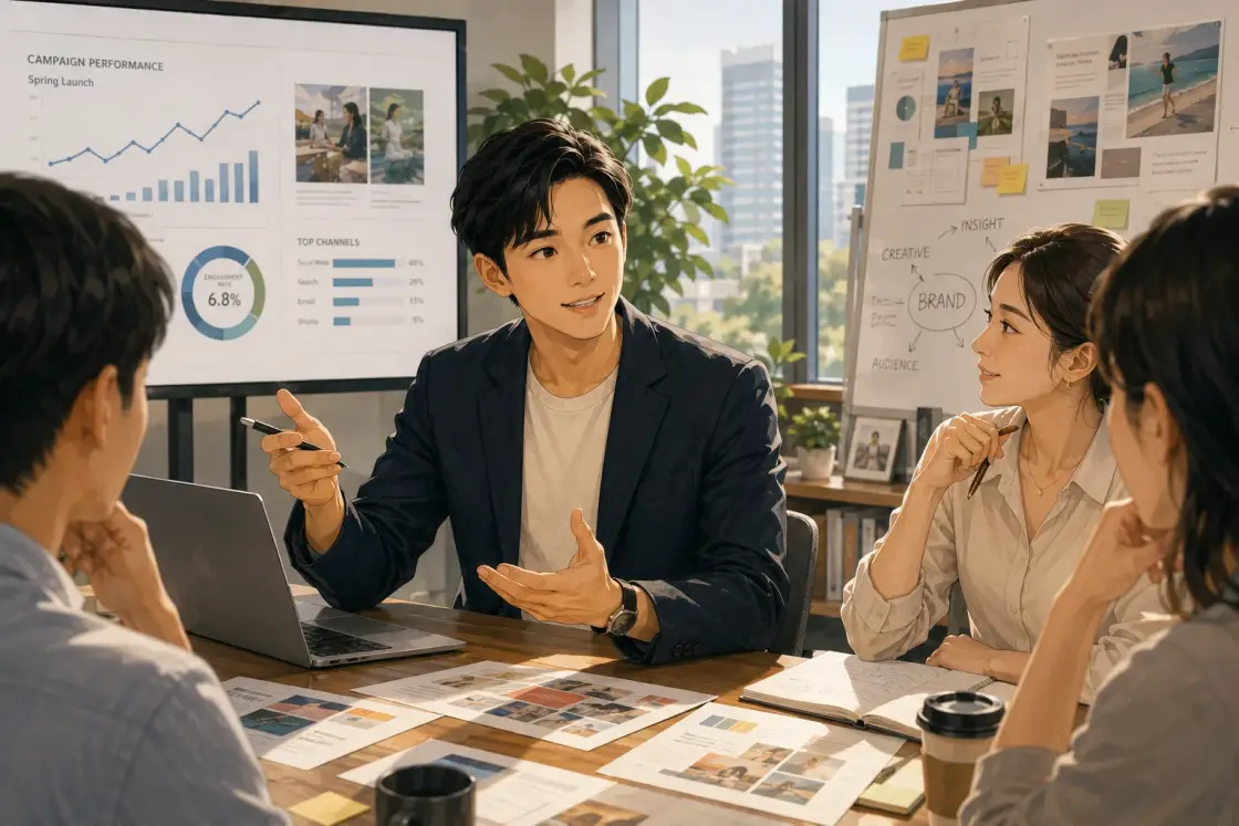 Illustration for the Chinese story “A Marketer's Morning (Part 1)”