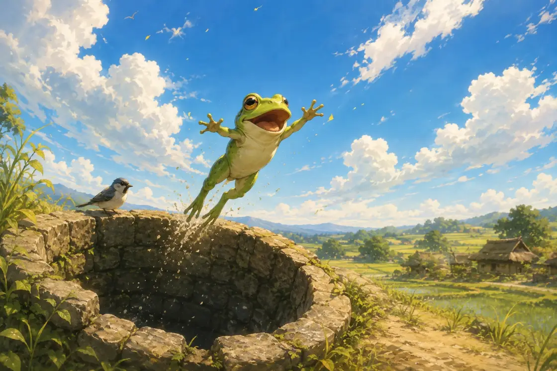 The Frog in the Well — story illustration