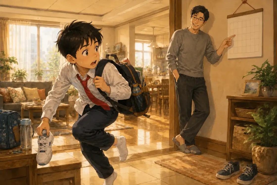 Illustration for the Chinese story “The Saturday Surprise (Part 1)”