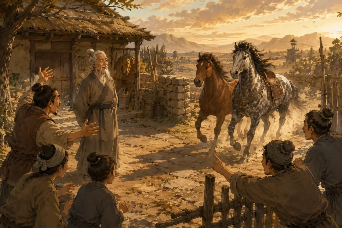 The Old Man's Horse — story illustration