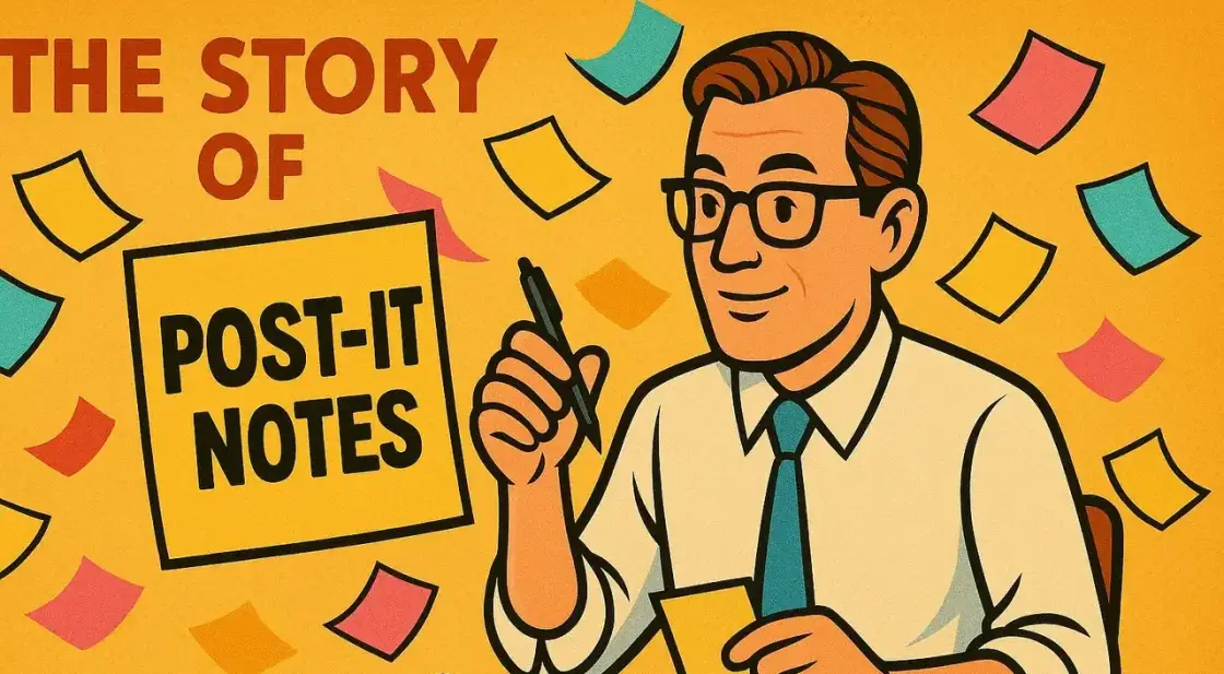 The Story of Post-it Notes — story illustration