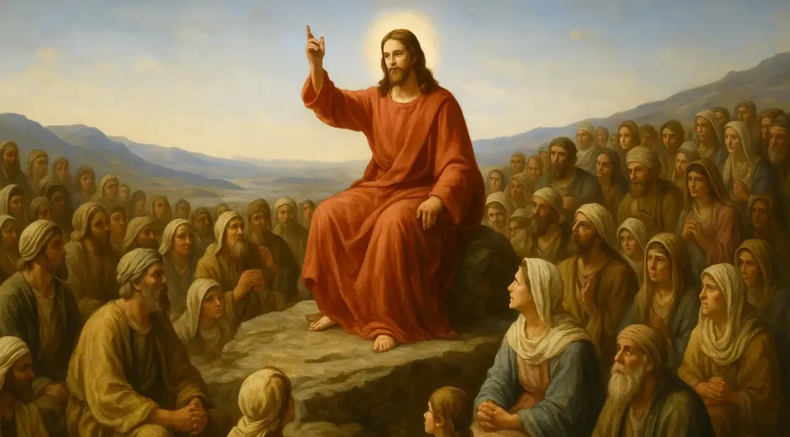 Illustration for the Chinese story “The Sermon on the Mount - Part 1 (Matthew 5)”