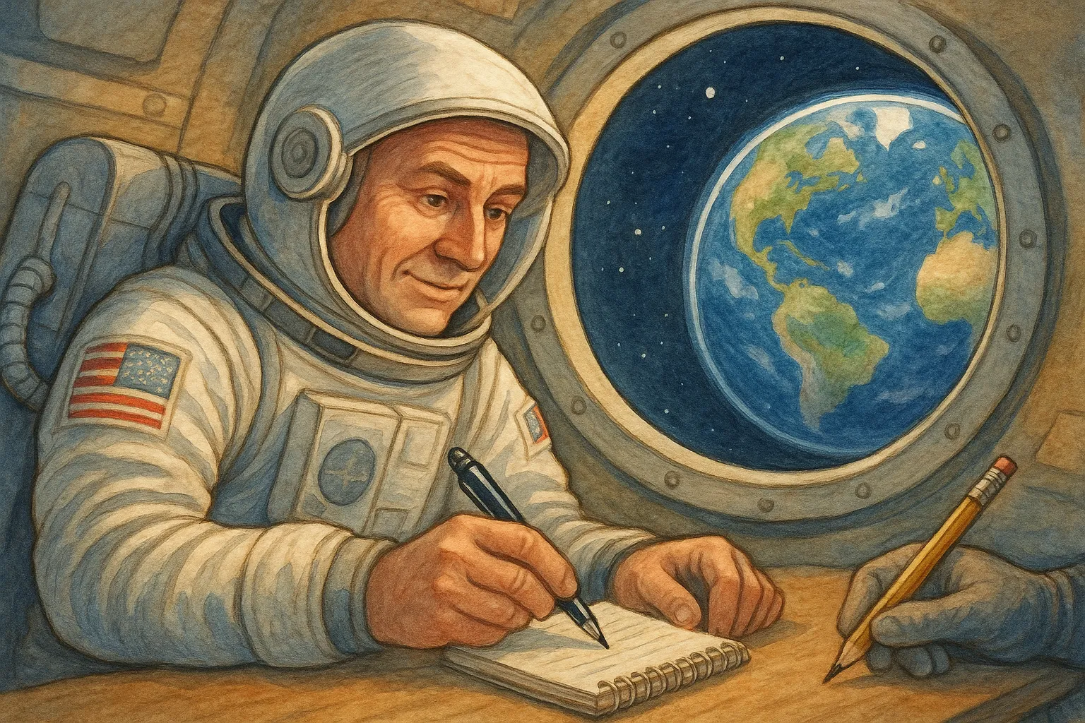 The Space Pen Illustration