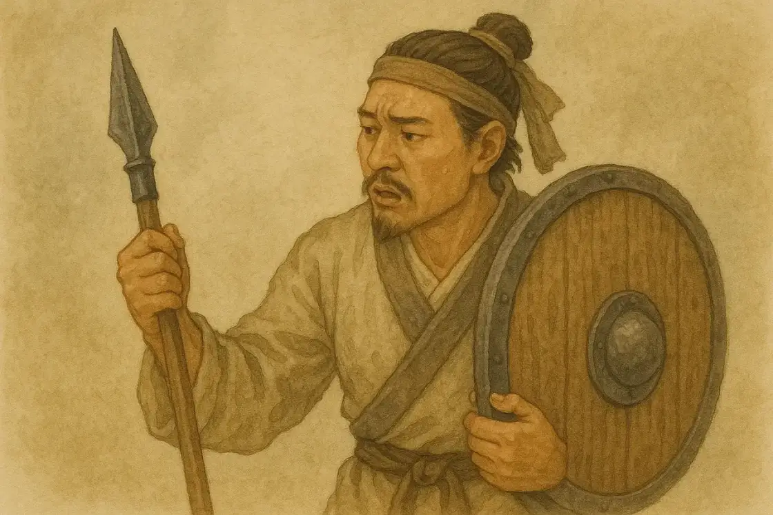 The Shield and the Spear — story illustration