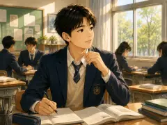 A Student's Morning (Part 1) — story illustration