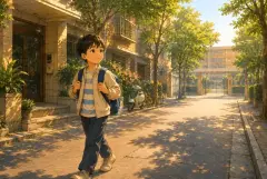 A Busy School Day (Part 1) — story illustration