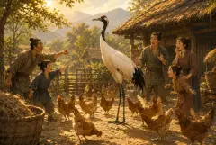 The Tall Crane — story illustration