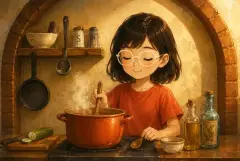 Making dinner — story illustration
