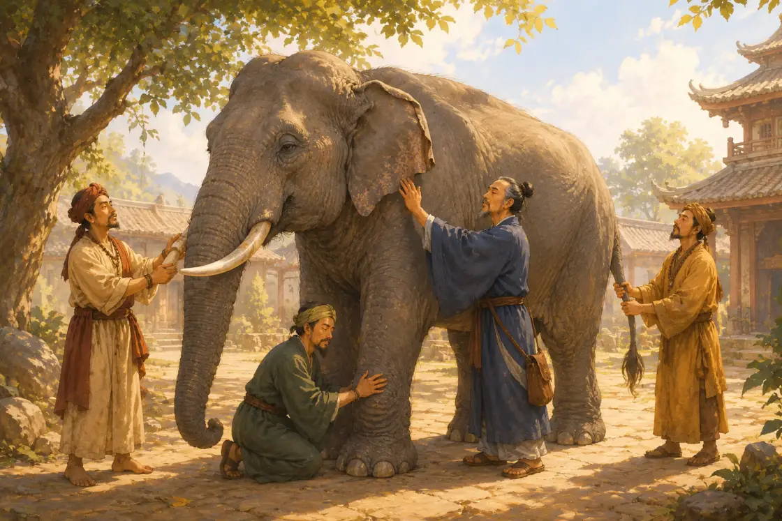 Touching the Elephant — story illustration